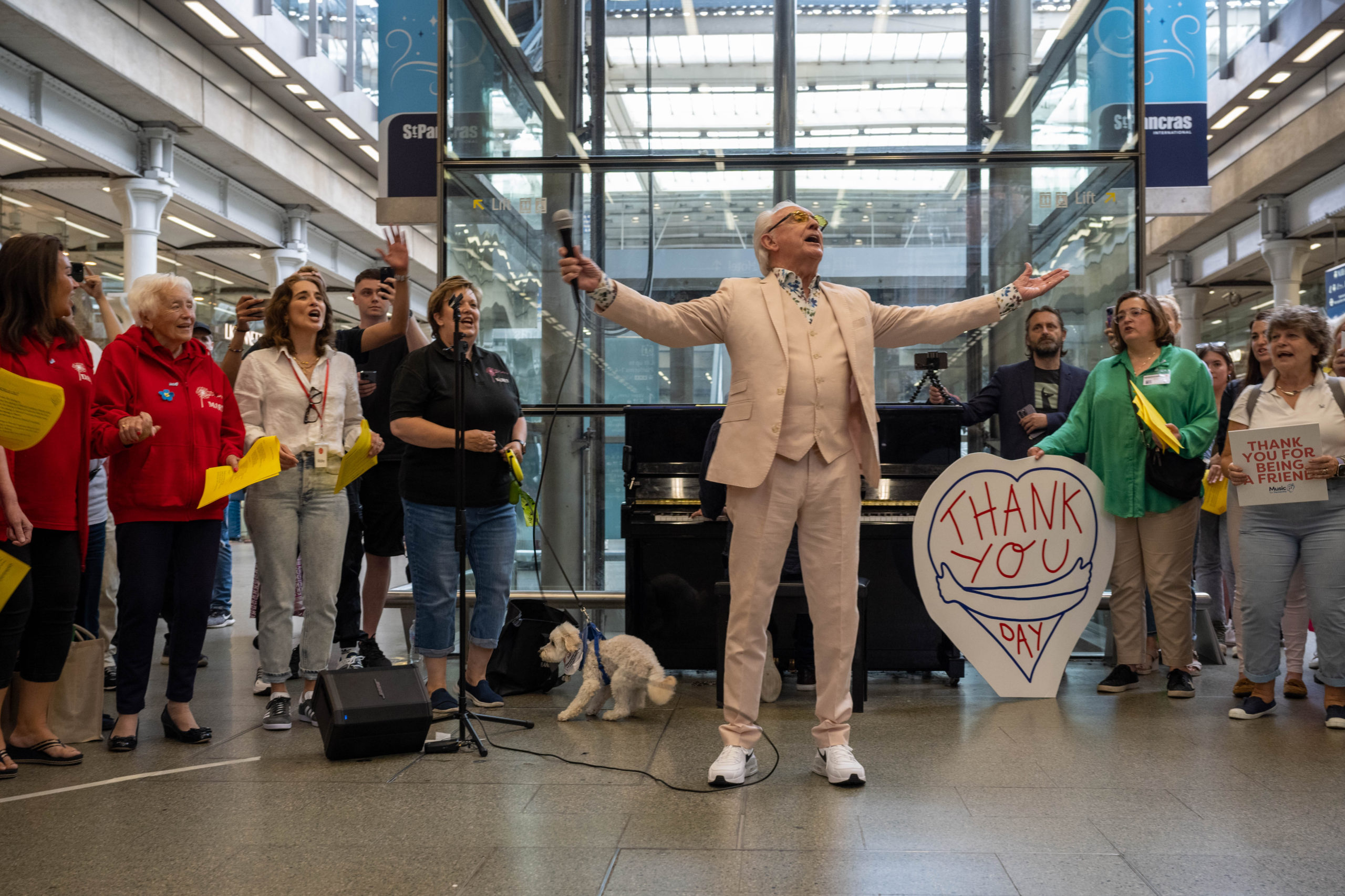 Thank You Day gathering in St Pancras Station